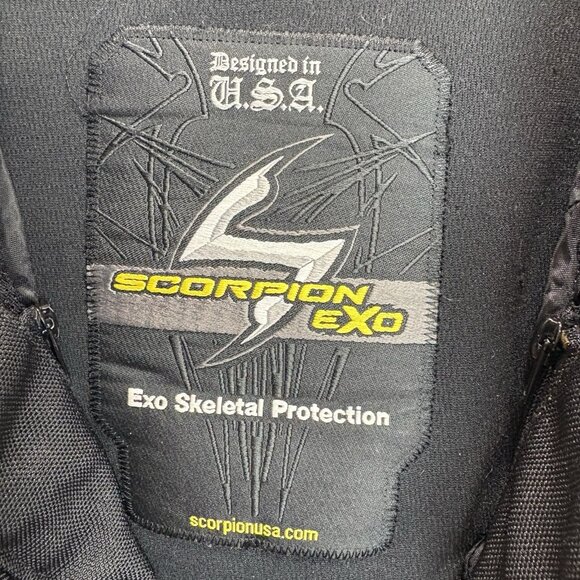 Scorpion EXO Mens Motorcycle Jacket Size XL Removable Liner + Jacket Red Black - Picture 3 of 14